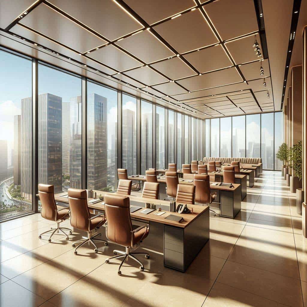 科技型写字楼办公开放工位旁多品种绿植墙搭建时，空气质量监测点应设在何处